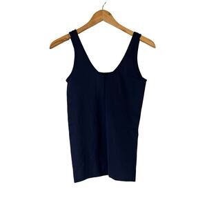 A586581 ANYBODY Intimates Reversible Neckline Tank Navy 2X